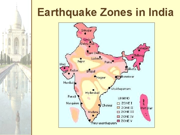 Earthquake Zones in India 