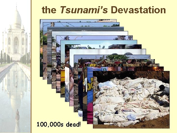 the Tsunami’s Devastation 100, 000 s dead! 