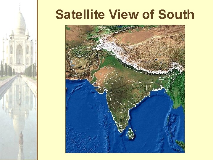 Satellite View of South Asia 