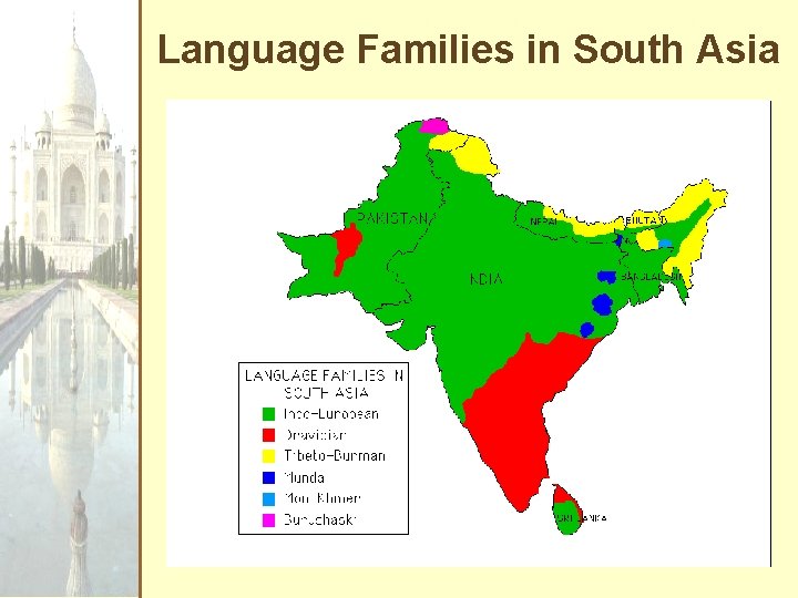 Language Families in South Asia 