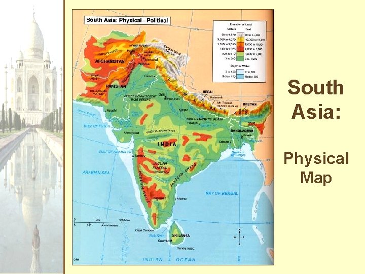 South Asia: Physical Map 