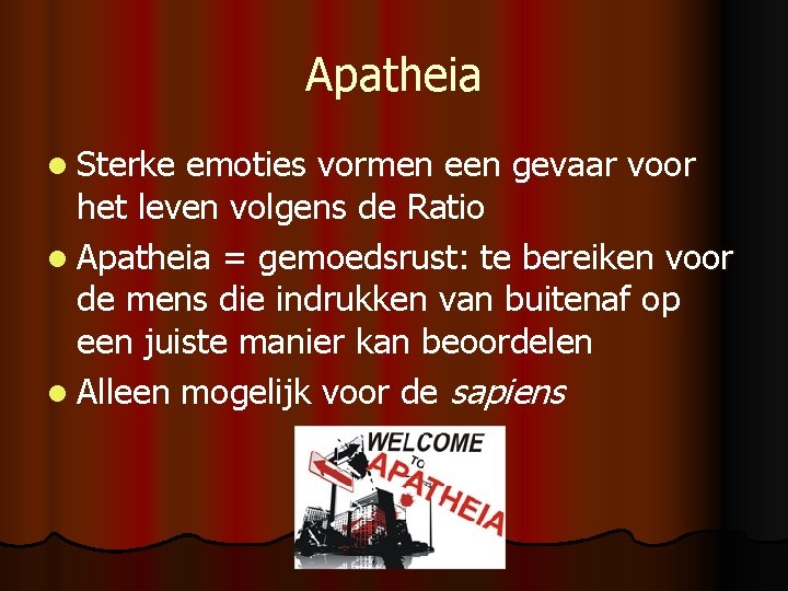 Apatheia l Sterke emoties vormen een gevaar voor het leven volgens de Ratio l