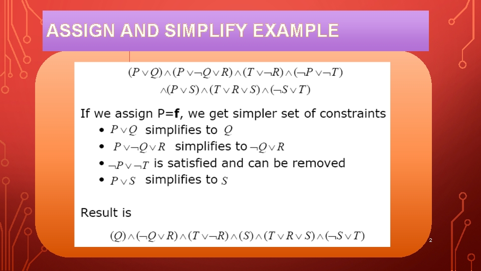 ASSIGN AND SIMPLIFY EXAMPLE 2 