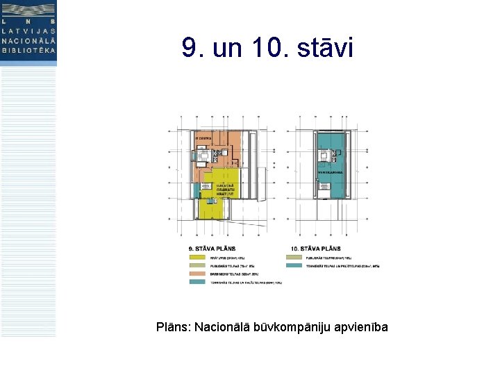 9. un 10. stāvi Plāns: Nacionālā būvkompāniju apvienība 