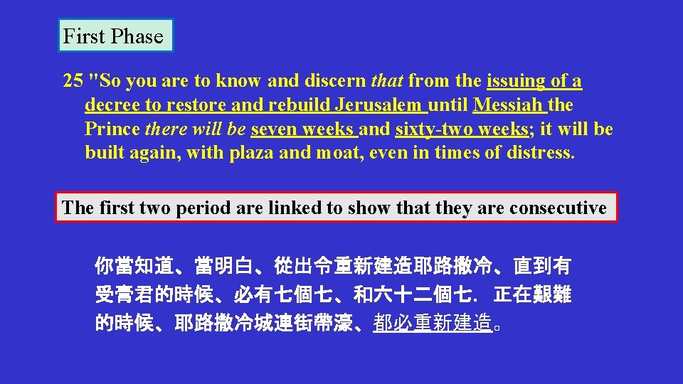 First Phase 25 "So you are to know and discern that from the issuing First Phase 25 "So you are to know and discern that from the issuing
