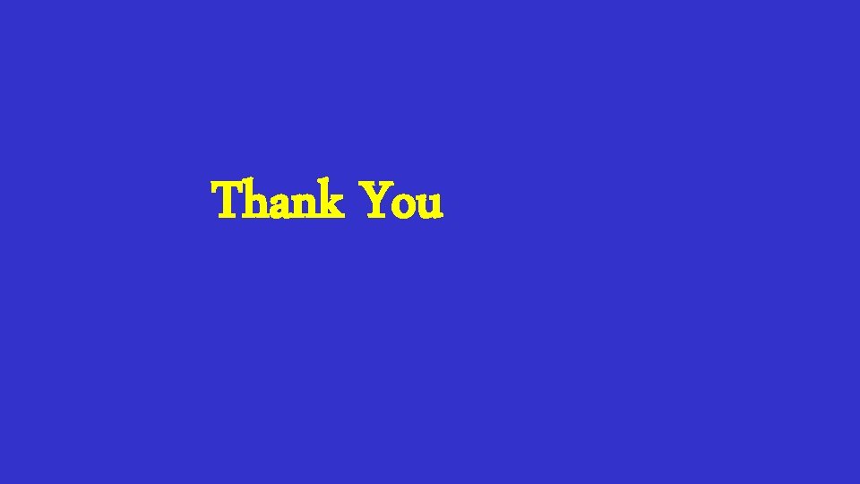 Thank You Thank You