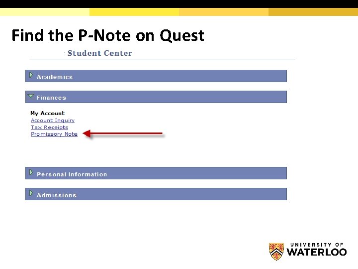 Find the P-Note on Quest 