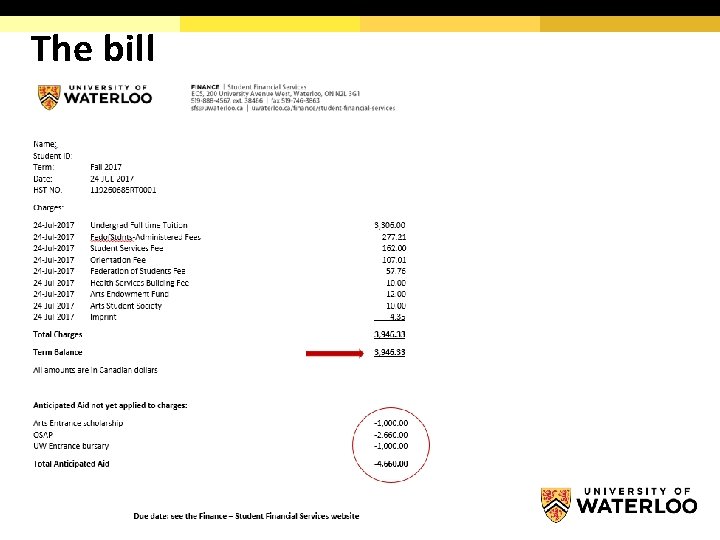 The bill 