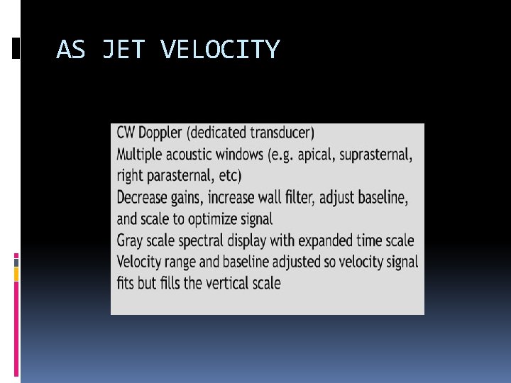 AS JET VELOCITY 