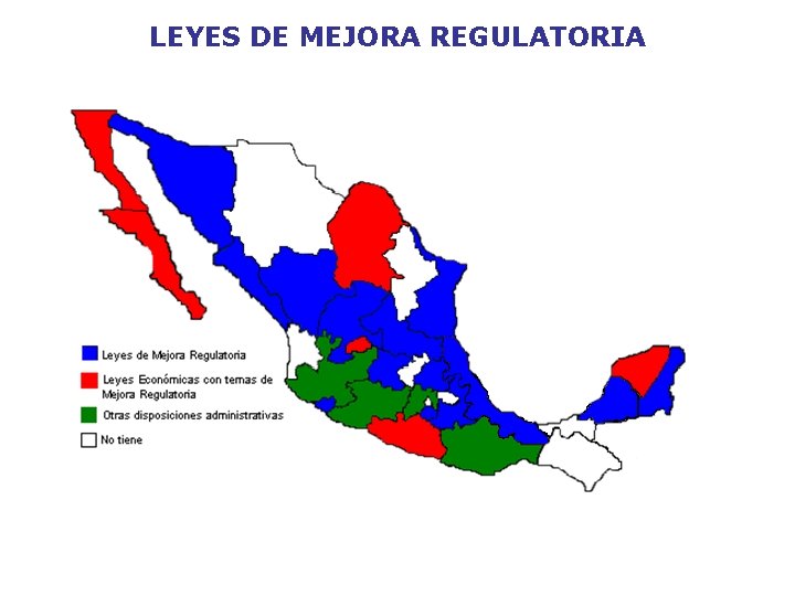 LEYES DE MEJORA REGULATORIA 