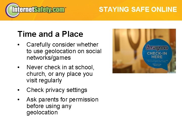 Internet Safety Safely Navigating Uncharted Waters CONTENTS I