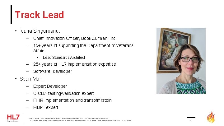 Track Lead • Ioana Singureanu, – Chief Innovation Officer, Book Zurman, Inc. – 15+ Track Lead • Ioana Singureanu, – Chief Innovation Officer, Book Zurman, Inc. – 15+