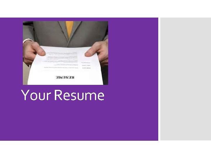 Your Resume 