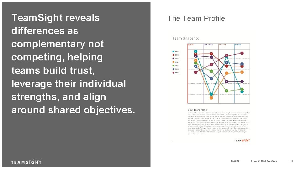 Team. Sight reveals differences as complementary not competing, helping teams build trust, leverage their