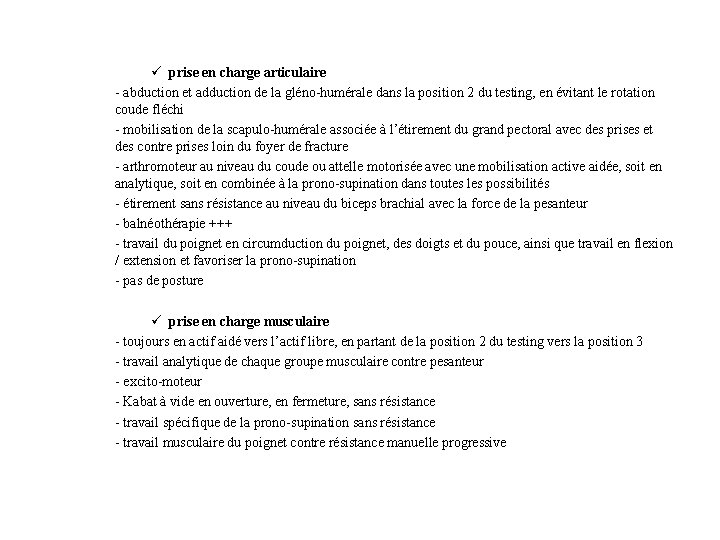 ü prise en charge articulaire - abduction et adduction de la gléno-humérale dans la ü prise en charge articulaire - abduction et adduction de la gléno-humérale dans la