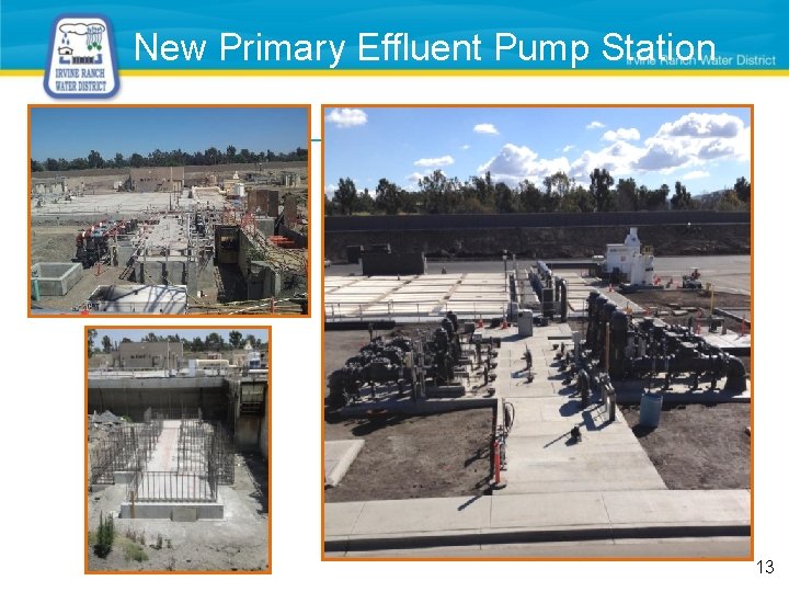 New Primary Effluent Pump Station 13 