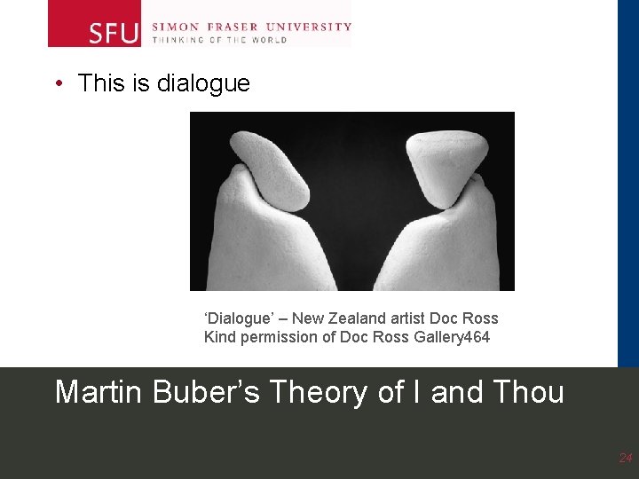 • This is dialogue ‘Dialogue’ – New Zealand artist Doc Ross Kind permission • This is dialogue ‘Dialogue’ – New Zealand artist Doc Ross Kind permission