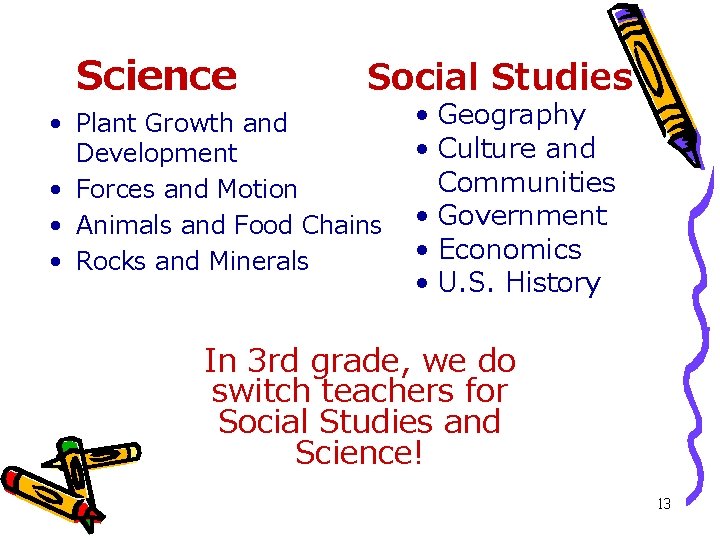 Science Social Studies • Plant Growth and Development • Forces and Motion • Animals