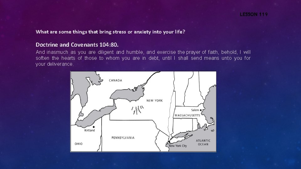 LESSON 119 What are some things that bring stress or anxiety into your life?