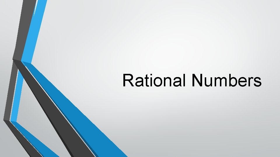 Rational Numbers 