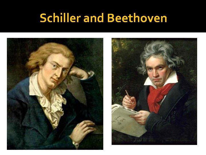 Schiller and Beethoven 