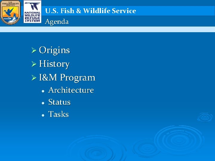 U S Fish Wildlife Service Inventory Monitoring Program