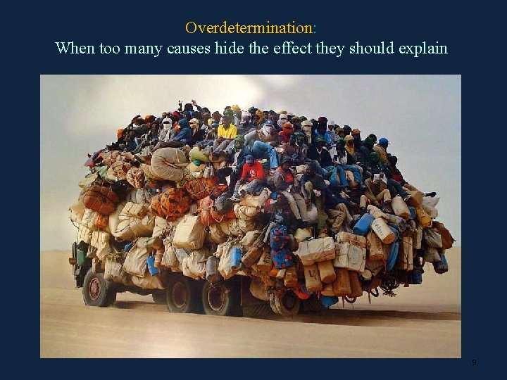 Overdetermination: When too many causes hide the effect they should explain 9 