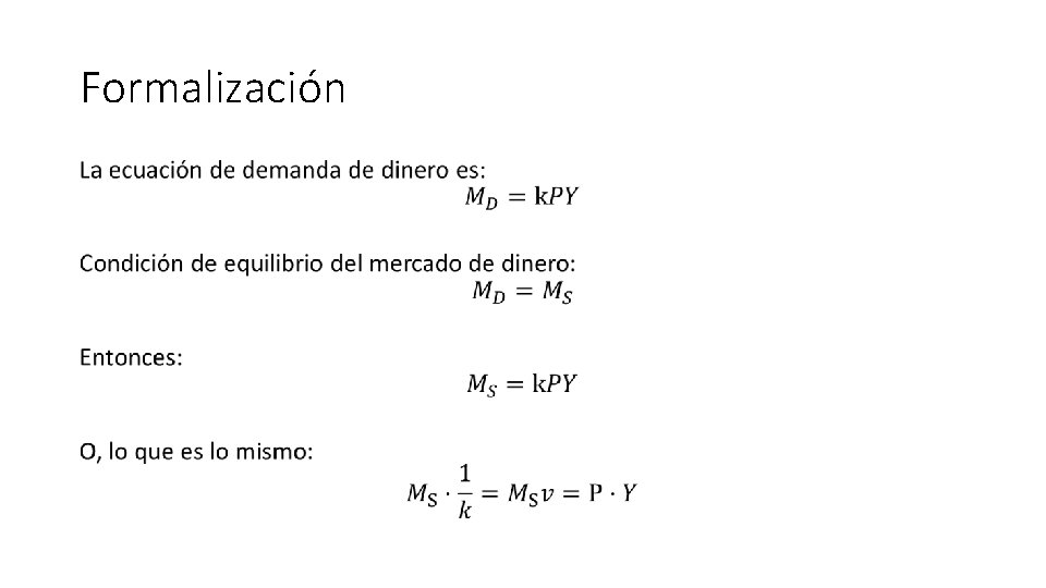 Formalización • 