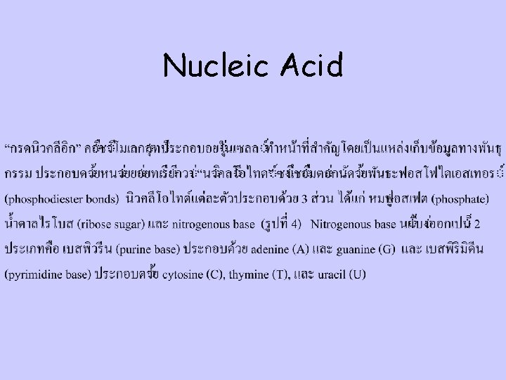 Nucleic Acid 