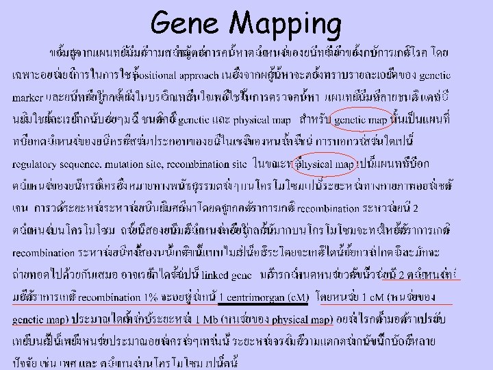 Gene Mapping 