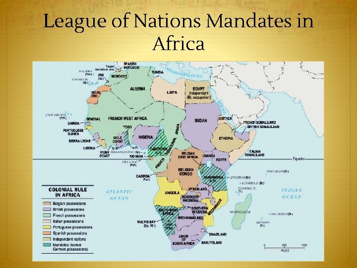 League of Nations Mandates in Africa 