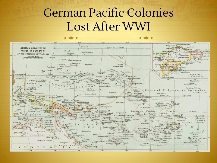 German Pacific Colonies Lost After WWI 