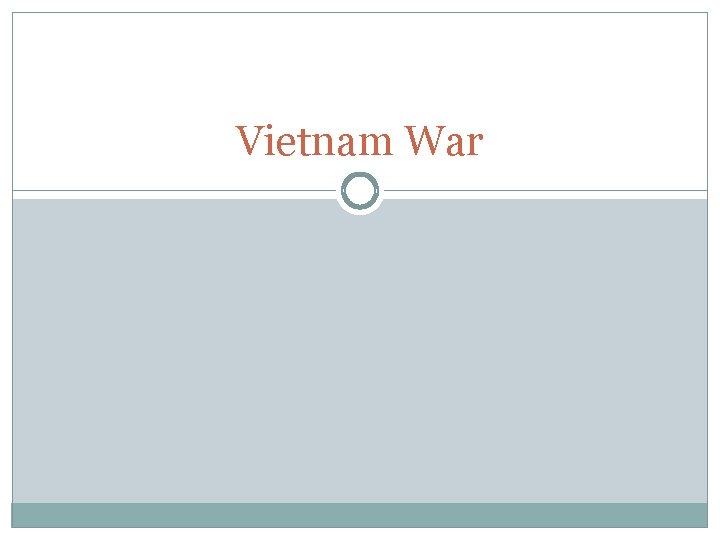 Vietnam War 