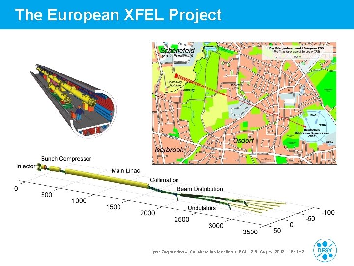 The European XFEL Project Igor Zagorodnov| Collaboration Meeting at PAL| 2 -6. August 2013 The European XFEL Project Igor Zagorodnov| Collaboration Meeting at PAL| 2 -6. August 2013