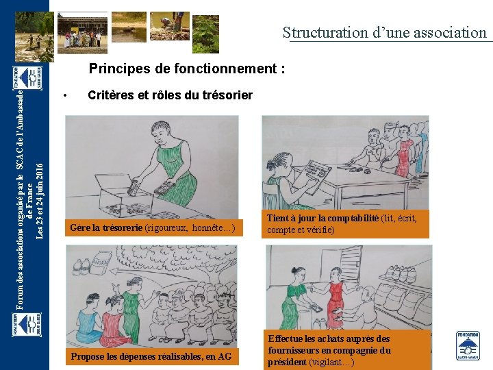 Structuration d’une association Forum des associations organisé par le SCAC de l’Ambassade de France