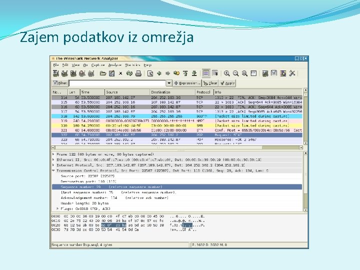 Zajem podatkov iz omrežja 