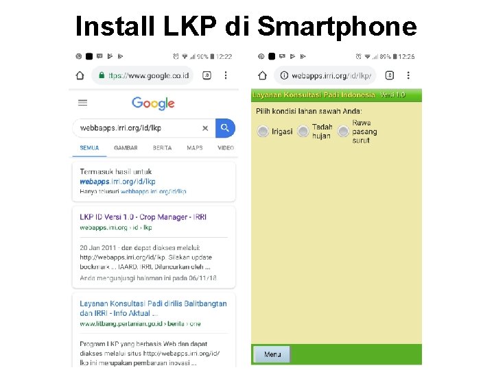 Install LKP di Smartphone 