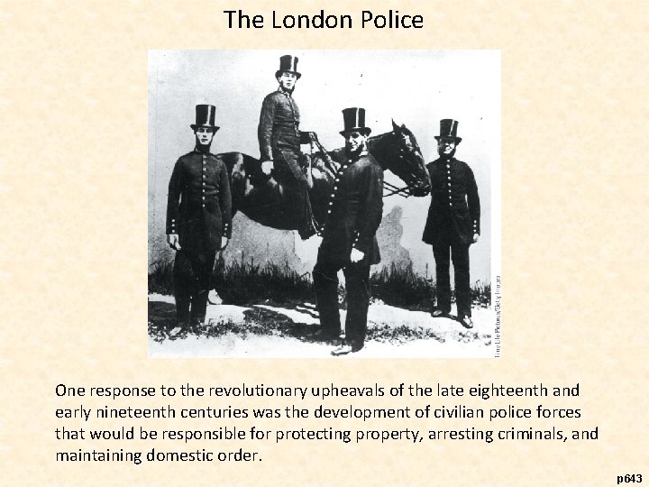 The London Police One response to the revolutionary upheavals of the late eighteenth and