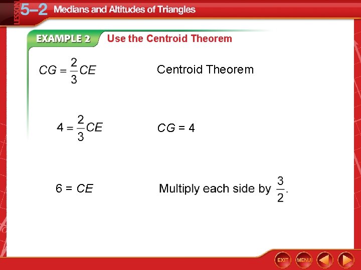 LESSON 5 2 Medians and Altitudes of Triangles