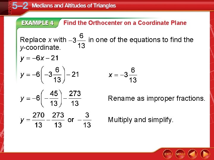 LESSON 5 2 Medians and Altitudes of Triangles