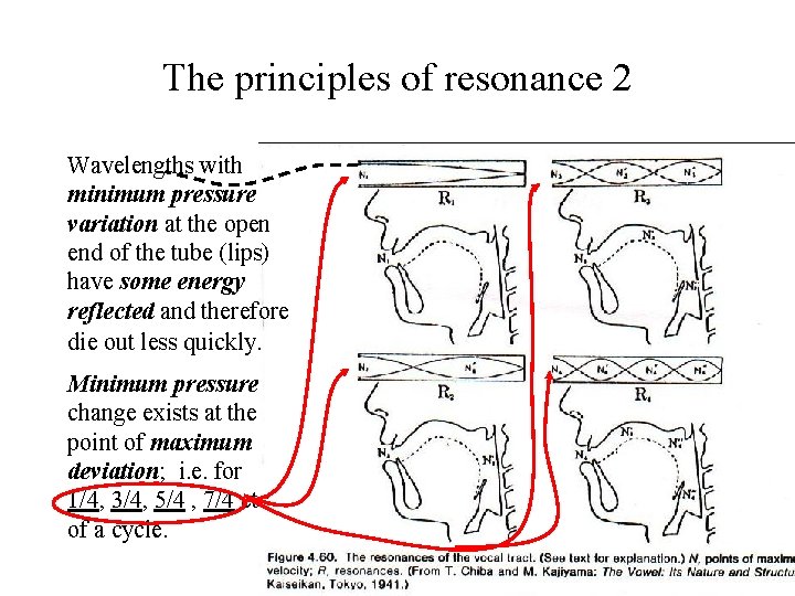 The principles of resonance 2 Wavelengths with minimum pressure variation at the open end