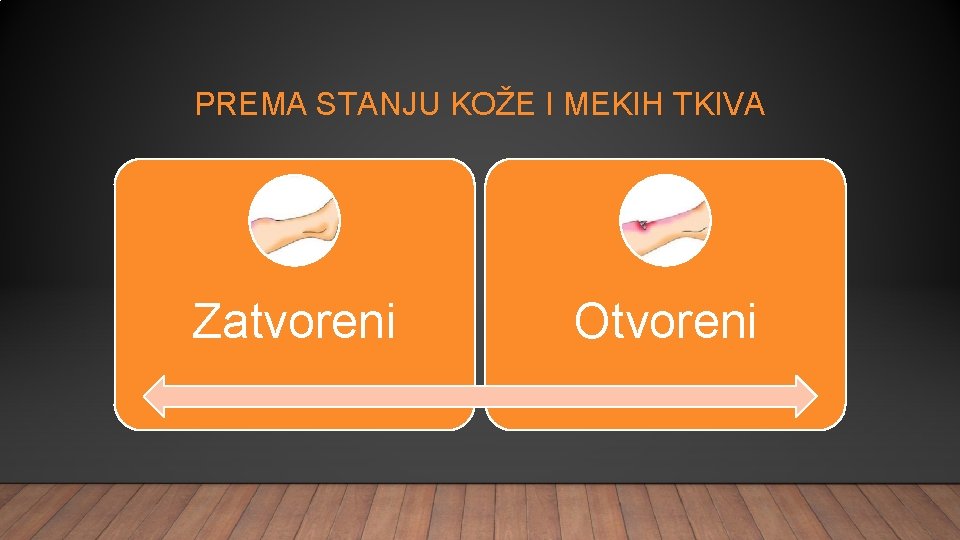 PREMA STANJU KOŽE I MEKIH TKIVA Zatvoreni Otvoreni 