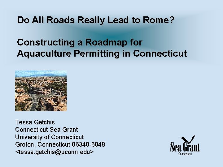 Do All Roads Really Lead to Rome? Constructing a Roadmap for Aquaculture Permitting in
