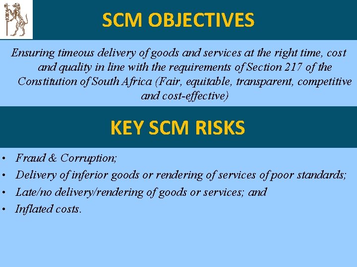 Supply Chain Management Challenges IMFO Public Sector Finance