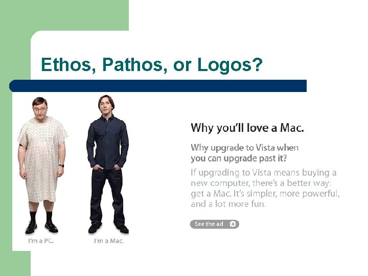 Ethos, Pathos, or Logos? 