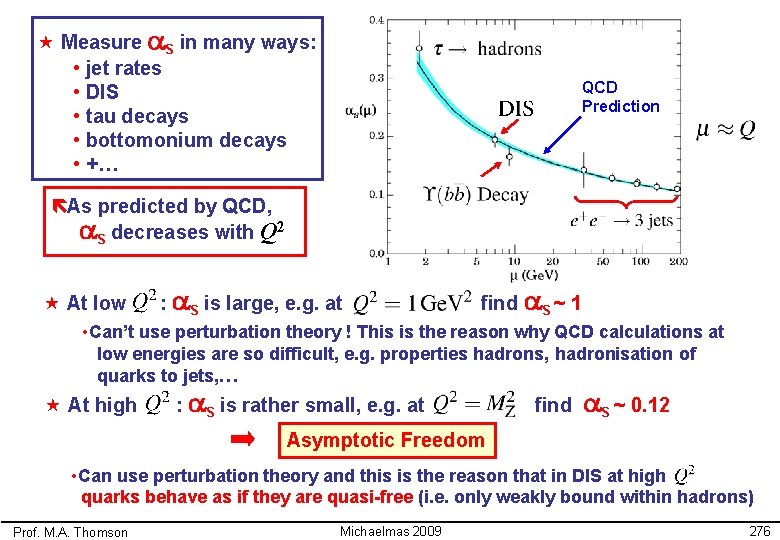  « Measure a. S in many ways: • jet rates • DIS •
