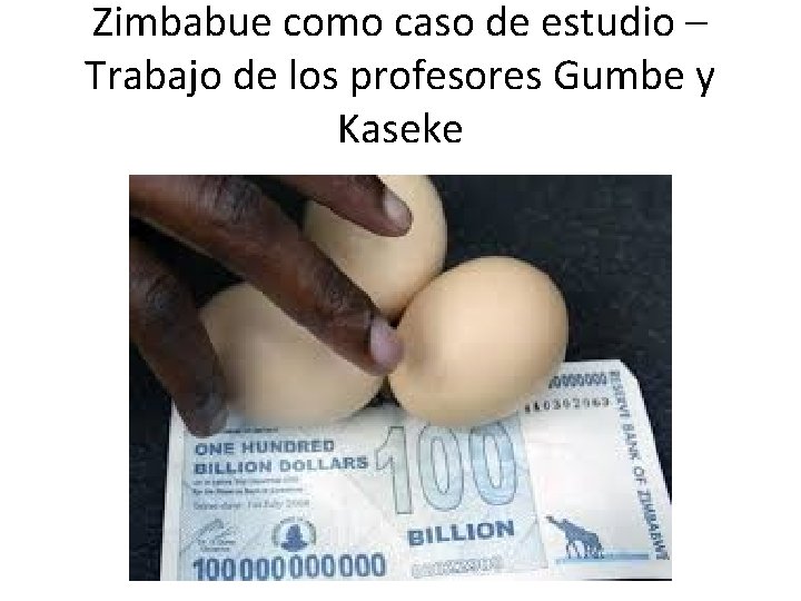 Zimbabue como caso de estudio – Trabajo de los profesores Gumbe y Kaseke 