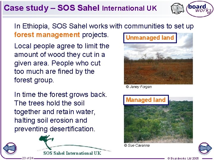 Case study – SOS Sahel International UK In Ethiopia, SOS Sahel works with communities