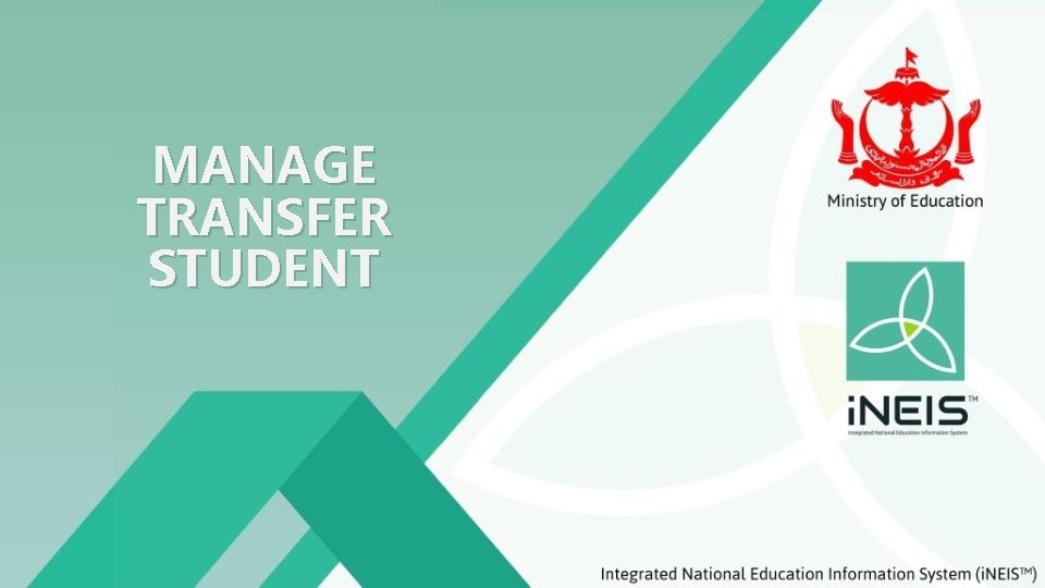 MANAGE TRANSFER STUDENT 