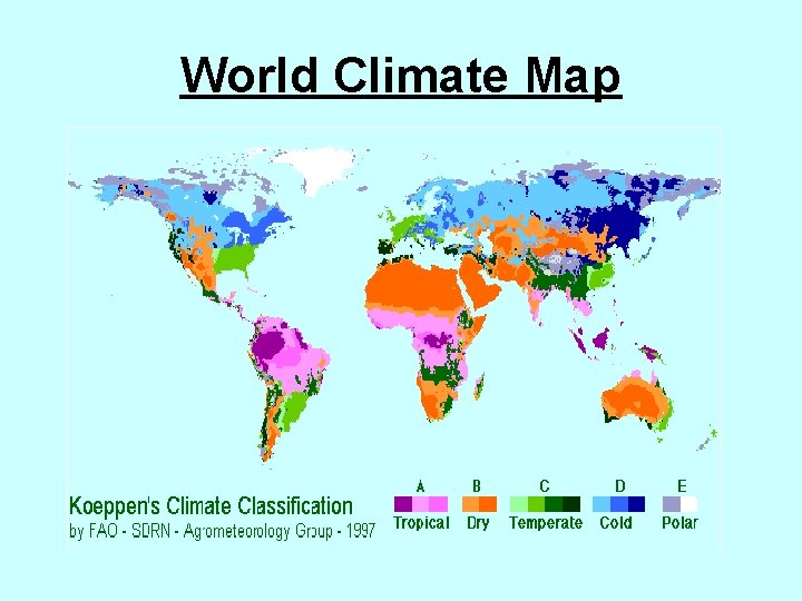 World Climate Map 